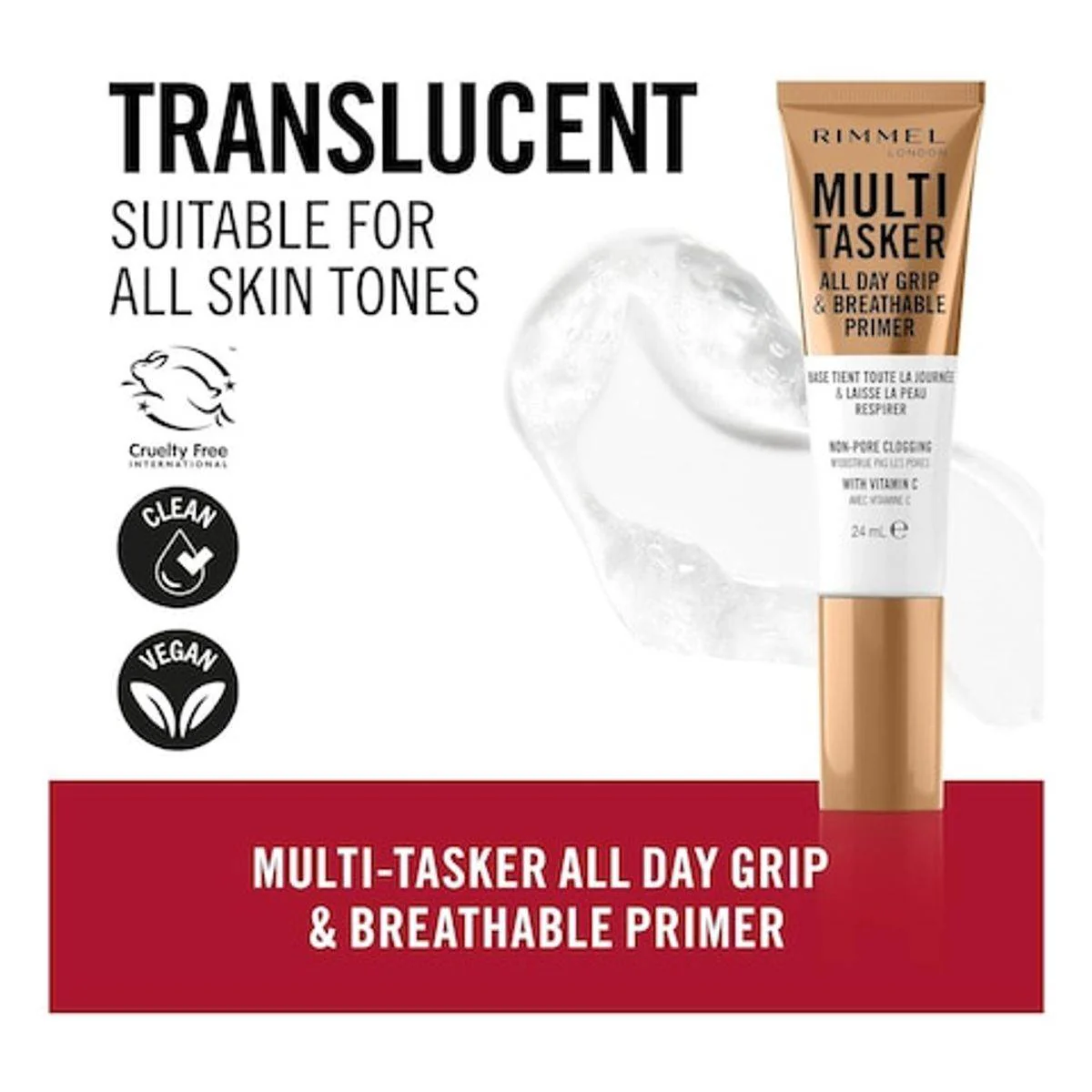 Rimmel Multi Tasker All Day Grip & Breathable Primer 24ml - Image 2