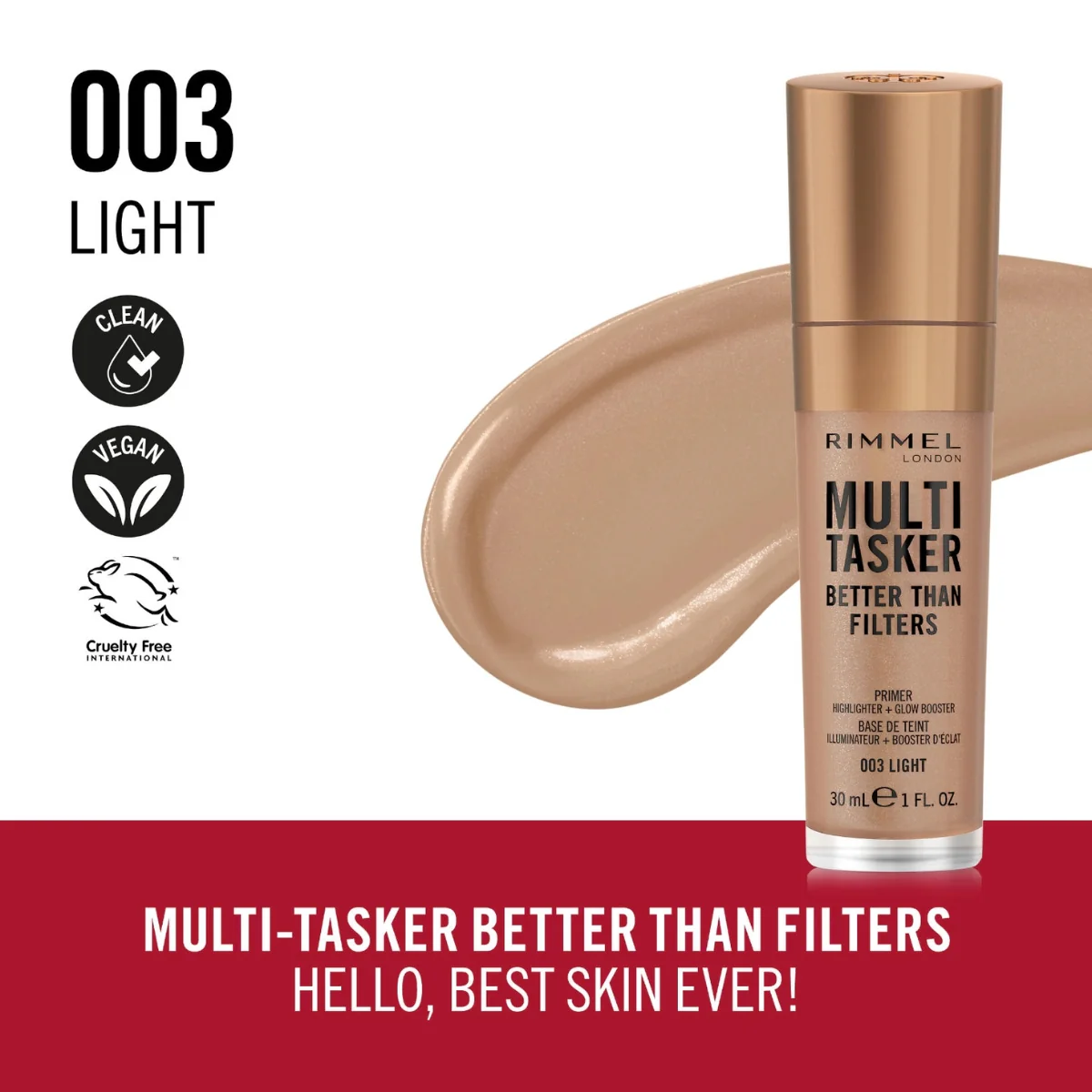 Rimmel Multi Tasker Better Than Filter Primer Light 30ml - Image 4
