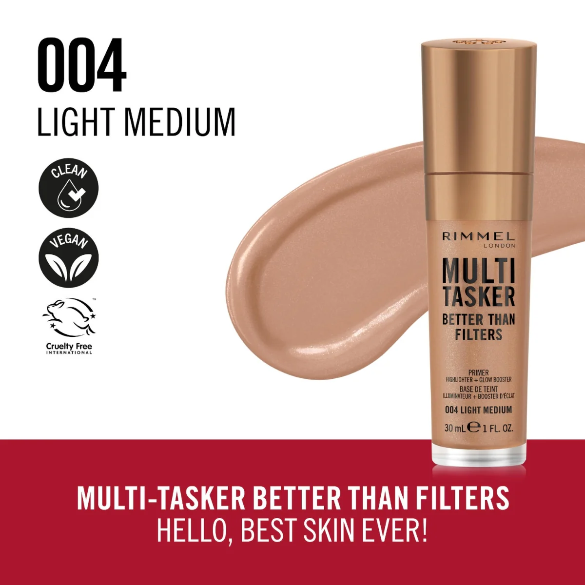 Rimmel Multi Tasker Better Than Filter Primer Light Medium 30ml - Image 4