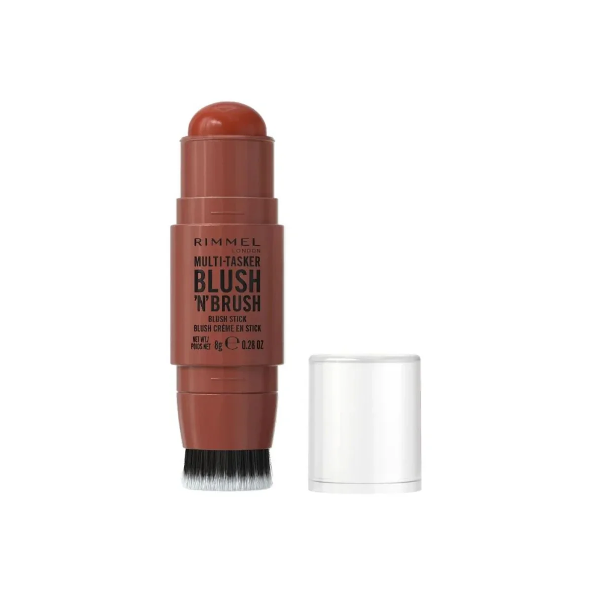 Rimmel Multi Tasker Blush 'N' Brush Blush Stick 350 Roasted Peach 8g - Image 2