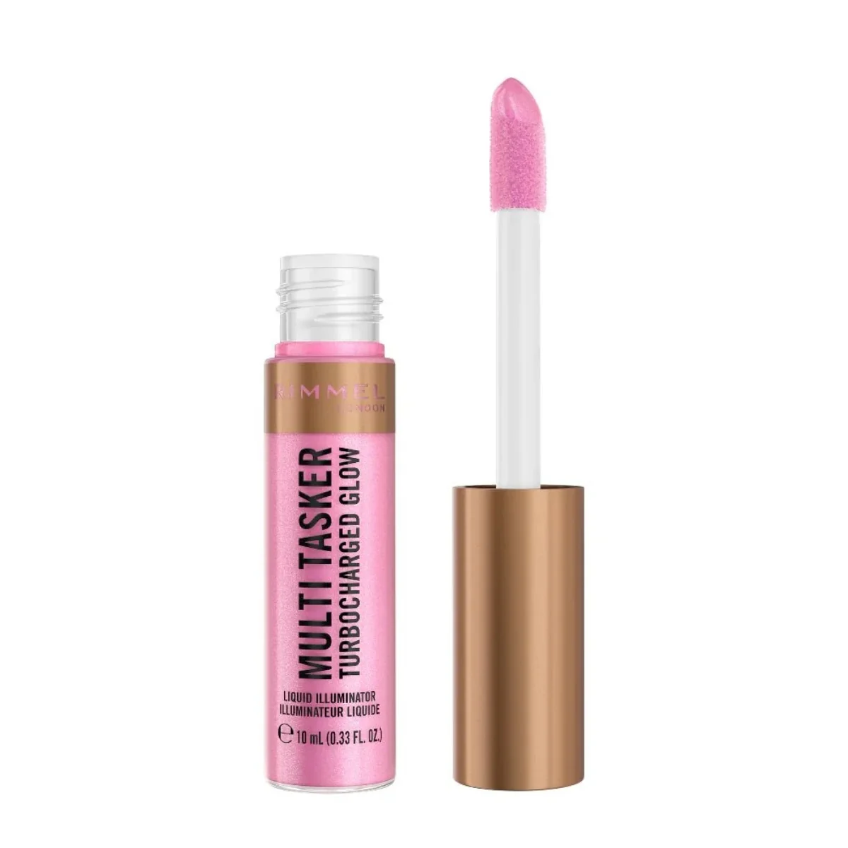 Rimmel Multi Tasker Turbocharged Glow Liquid Illuminator 001 Not A Basic B 10ml - Image 2