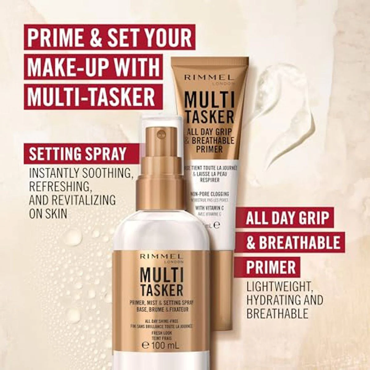 Rimmel Multi Tasker Wake Me Up Concealer & Foundation 030 Light 20ml - Image 3