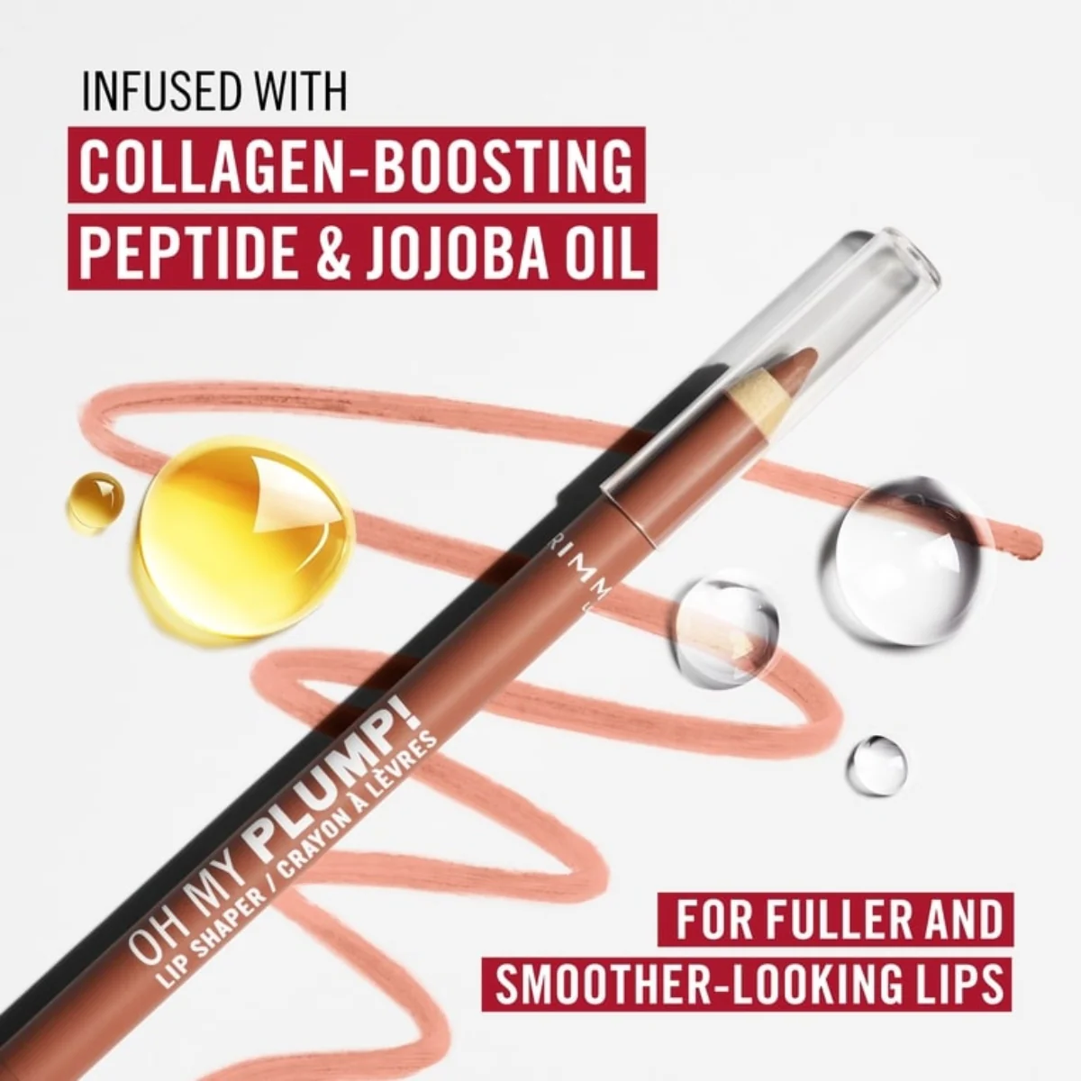 Rimmel Oh My Plump Lip Liner Shaper 030 Oh Honey 1.2g - Image 5