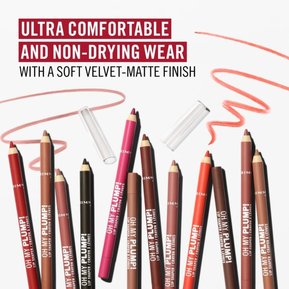 Rimmel Oh My Plump Lip Liner Shaper 040 Kinda Cute 1.2g - Image 9