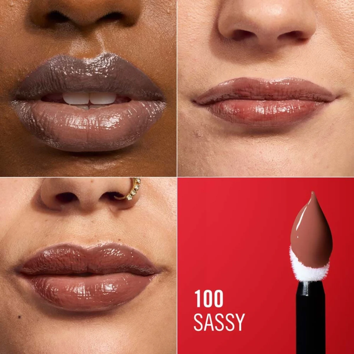 Rimmel Thrill Seeker Lip Latex 100 Sassy 6ml - Image 4
