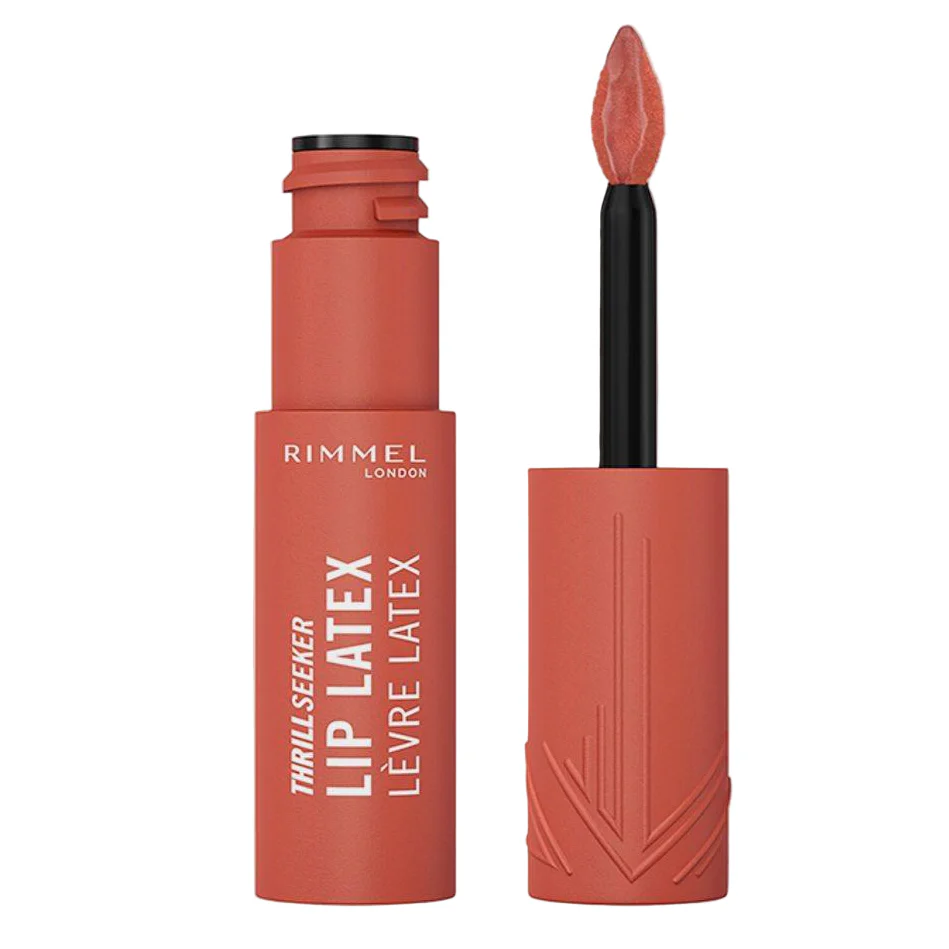 Rimmel Thrill Seeker Lip Latex 200 So Peachy 6ml - Image 2