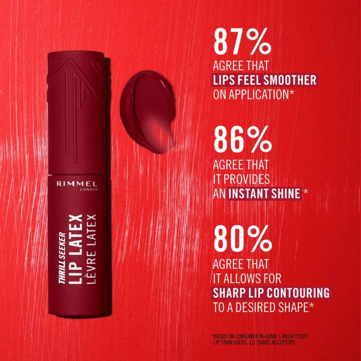 Rimmel Thrill Seeker Lip Latex 400 Rebel 6ml - Image 5