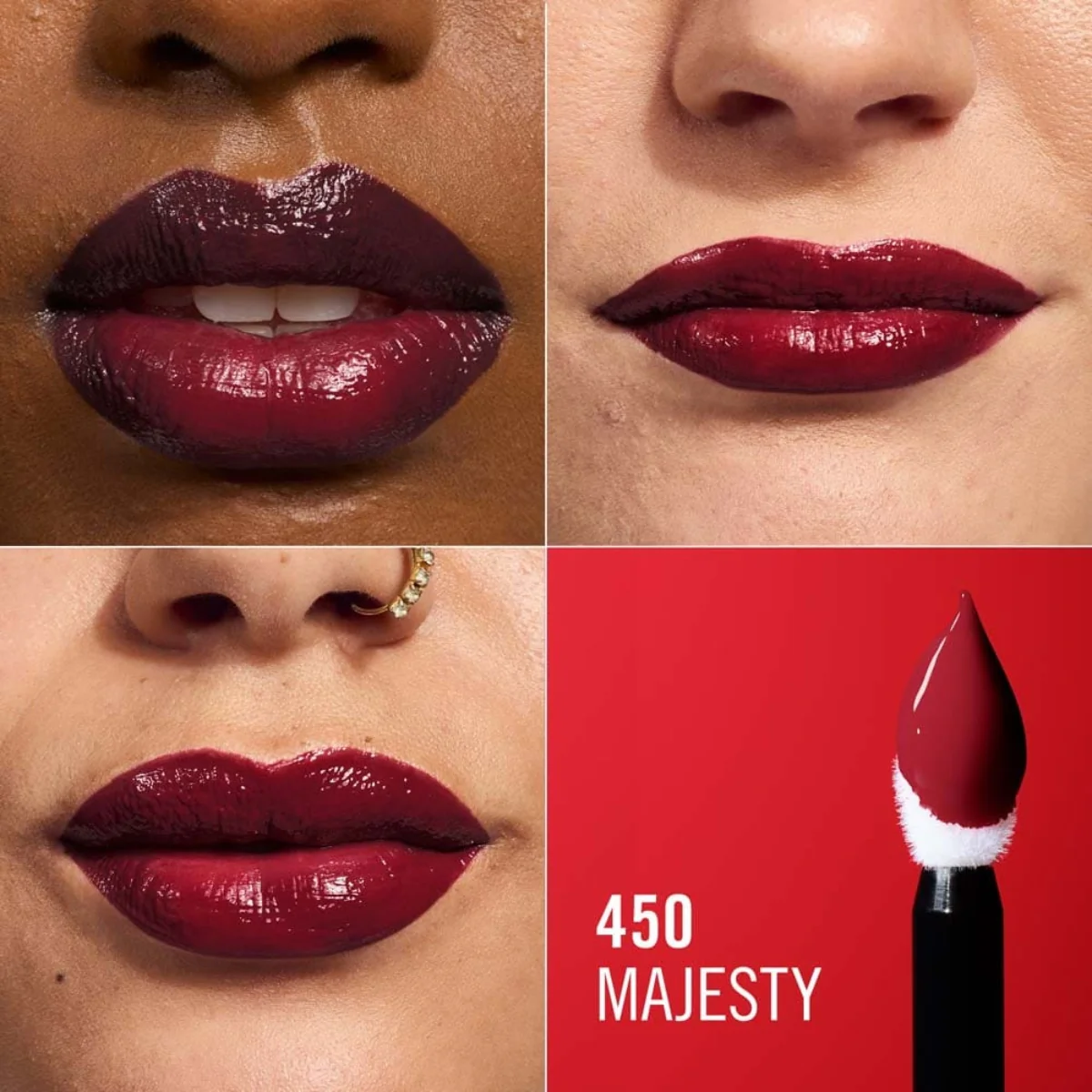 Rimmel Thrill Seeker Lip Latex 450 Majesty 6ml - Image 4