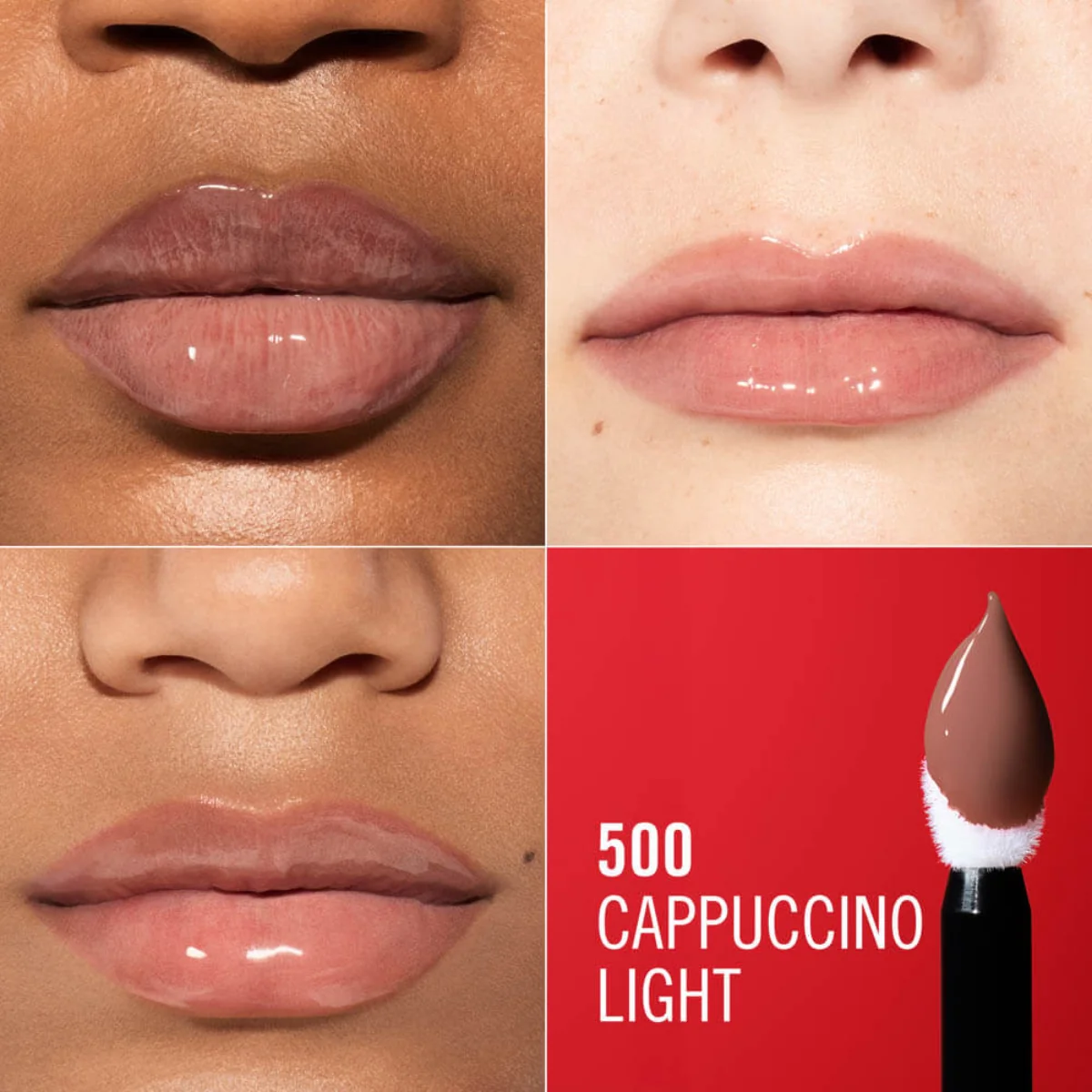 Rimmel Thrill Seeker Lip Latex 500 Cappuccino Light 6g - Image 4