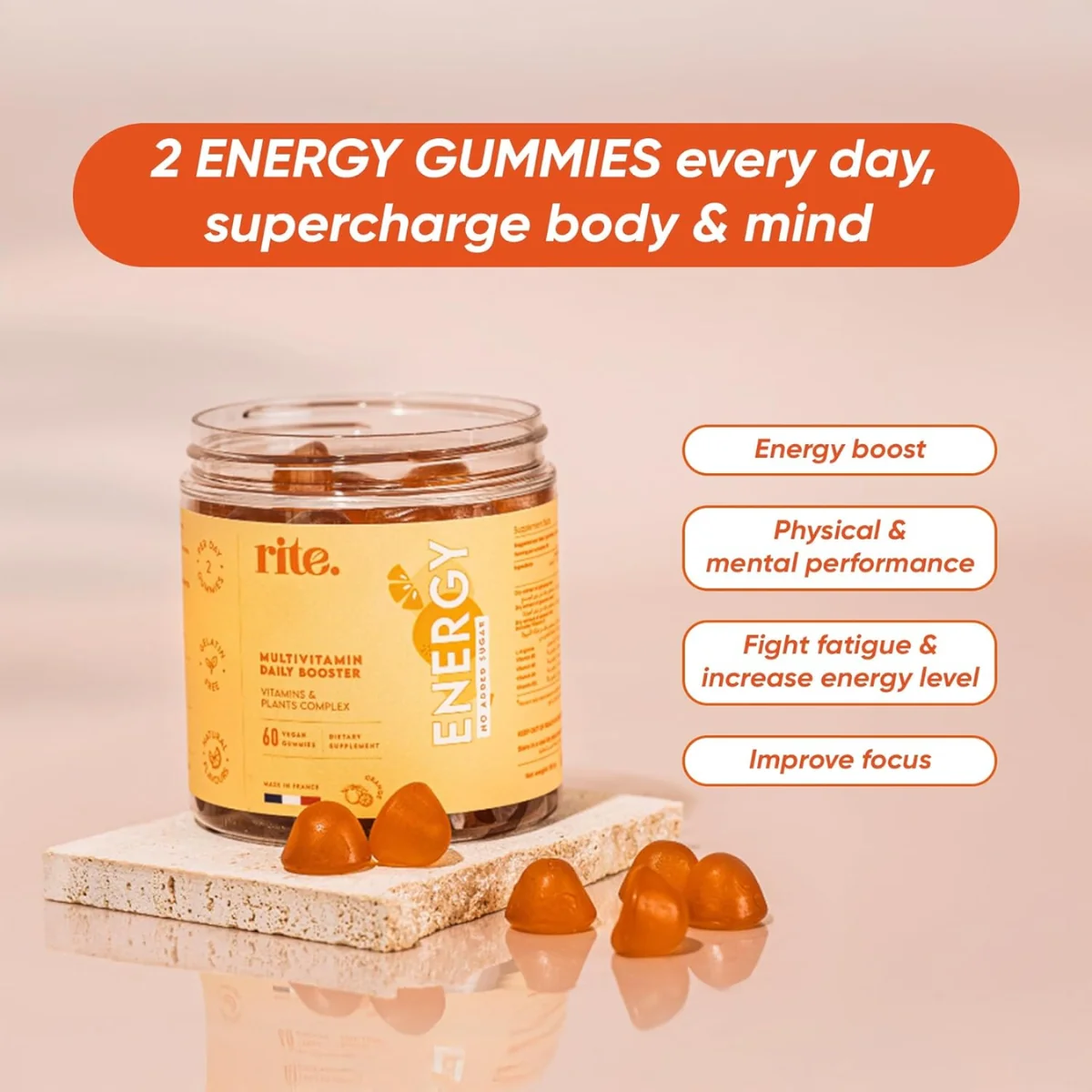 Rite Energy 60 Vegan Gummies - Image 3