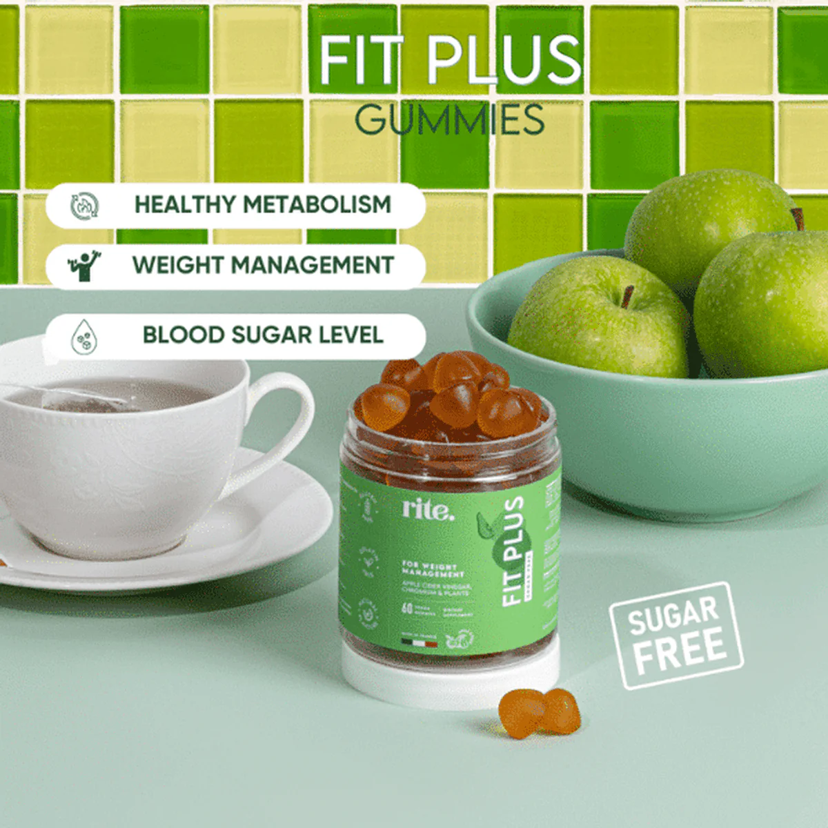 Rite Fit Plus 60 Vegan Gummies - Image 3