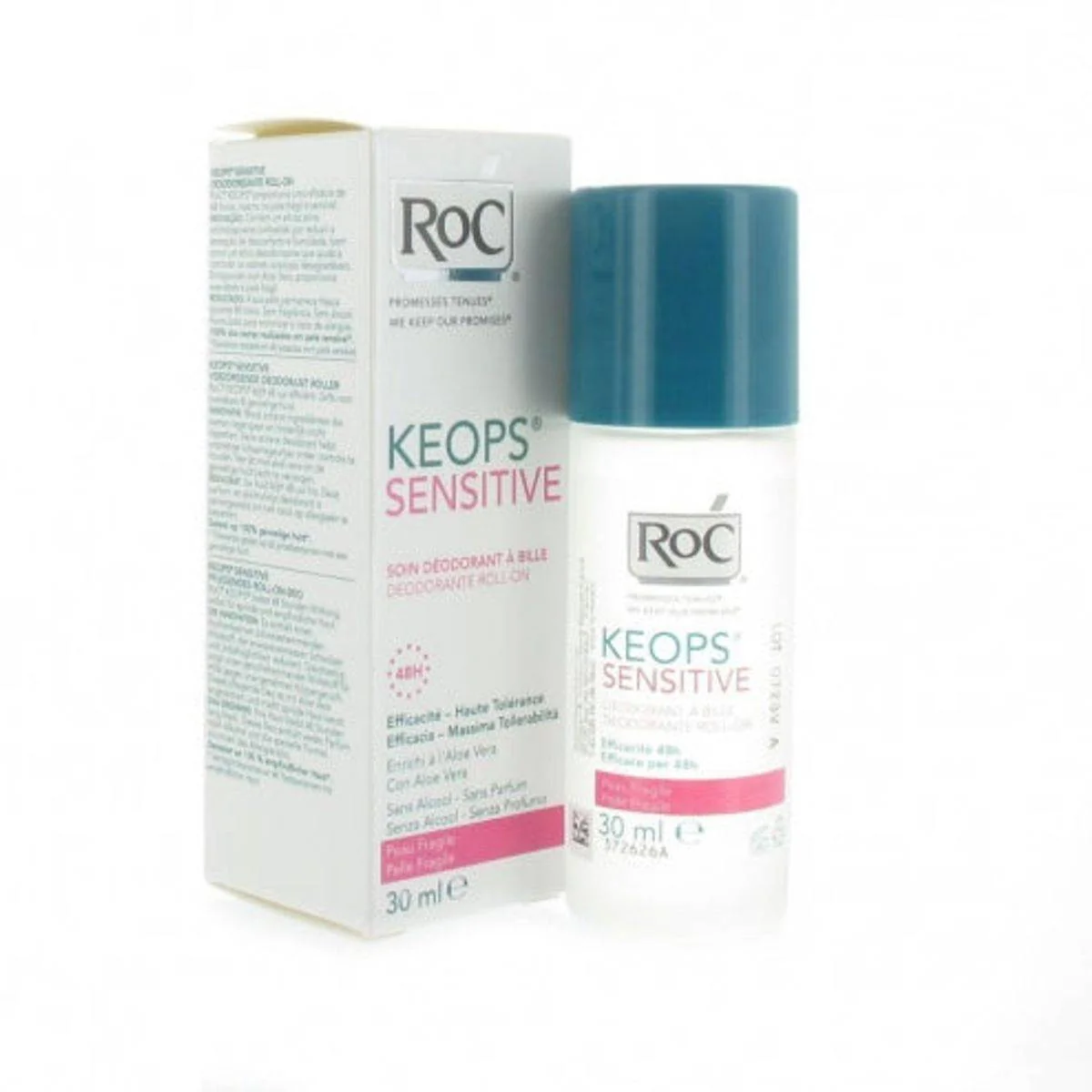 RoC Keops 48H Deodorant Roll On Sensitive Skin 30ml - Image 2