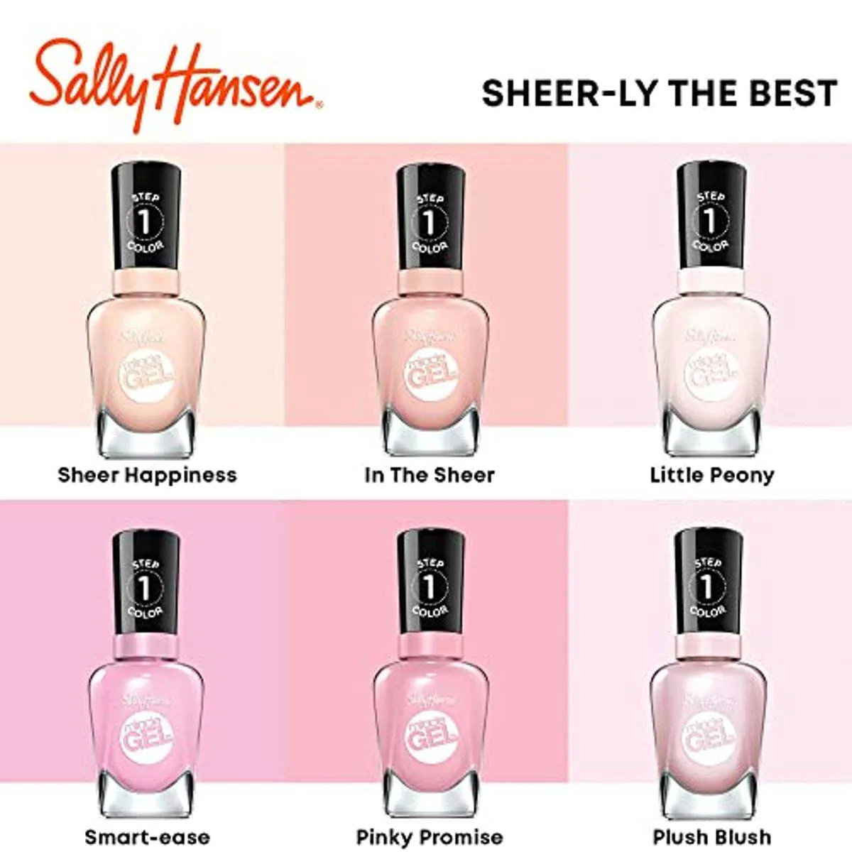 Sally Hansen Miracle Gel Nail Polish Pinky Promise 14.7ml - Image 4
