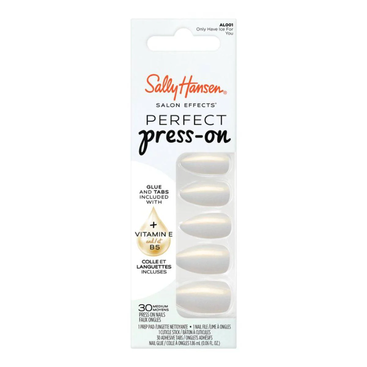 Sally Hansen Salon Effects Perfect Press-On Nails AL001 Only Have Ice For You