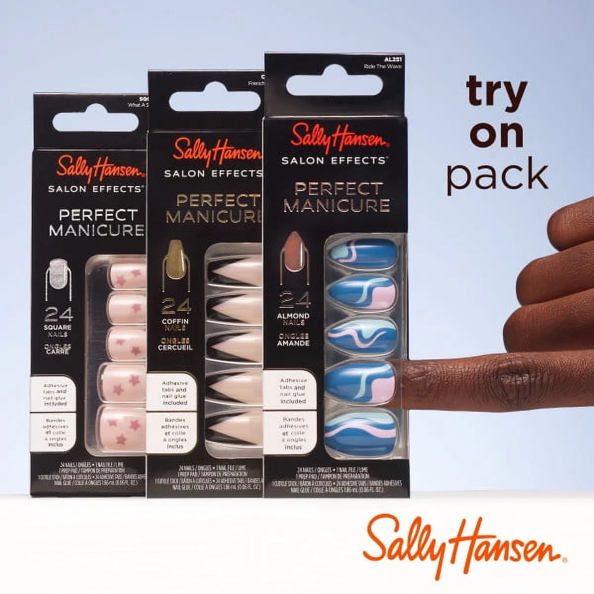 Sally Hansen Salon Effects Perfect Press-On Nails CO341 French Twist - Image 2