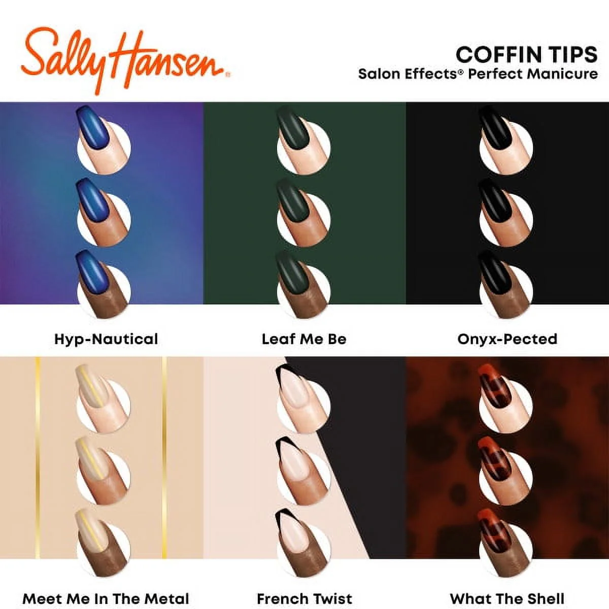 Sally Hansen Salon Effects Perfect Press-On Nails CO341 French Twist - Image 3