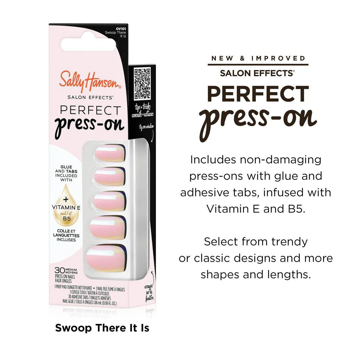 Sally Hansen Salon Effects Perfect Press-On Nails OV101 Swoop There It I - Image 2