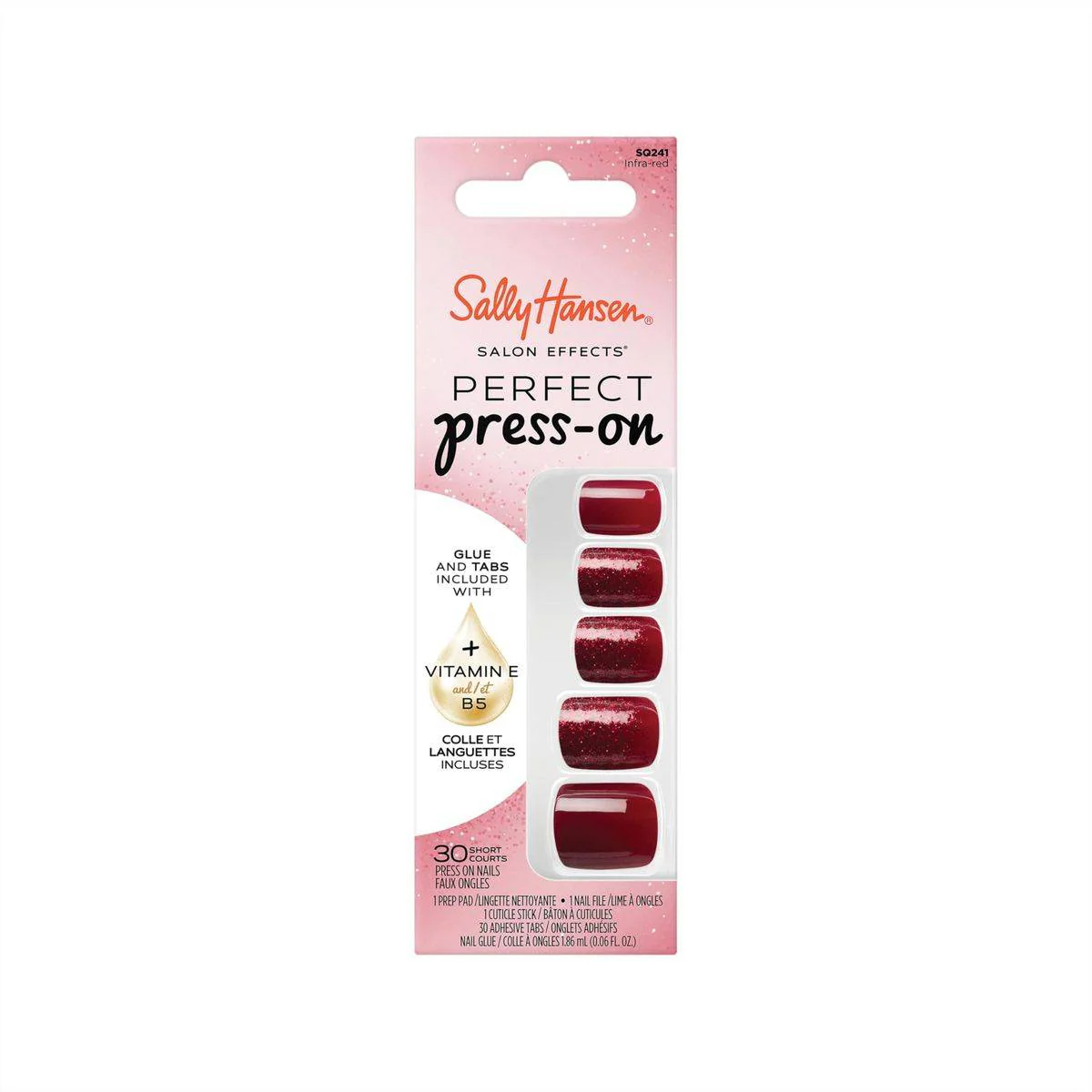 Sally Hansen Salon Effects Perfect Press-On Nails SQ241 Infra Red