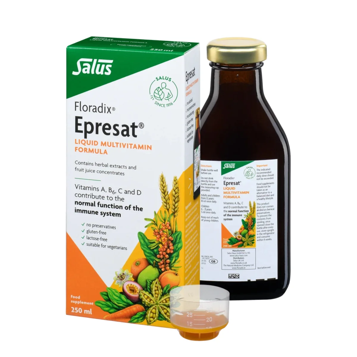 Salus Floradix Epresat Liquid Multivitamin Formula 250ml - Image 2
