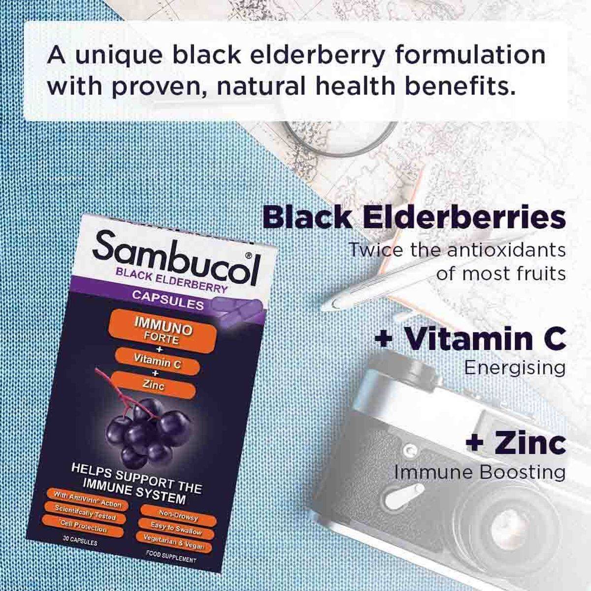 Sambucol Immuno Forte 30 Capsules - Image 2