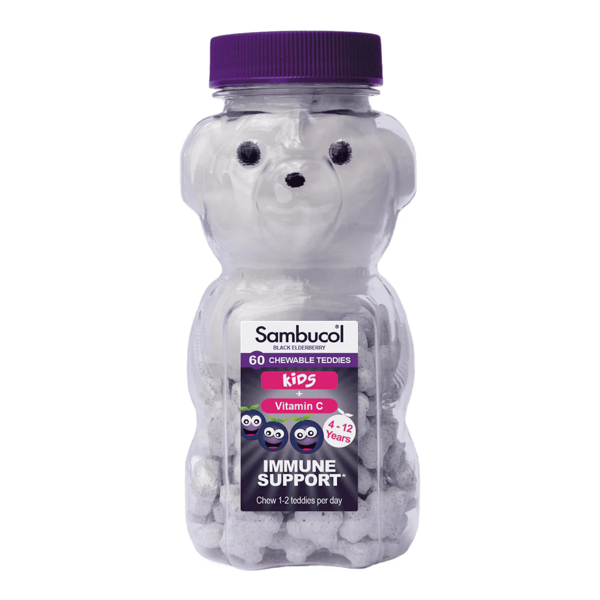 Sambucol Kids Teddies 60 Chewable Tablets