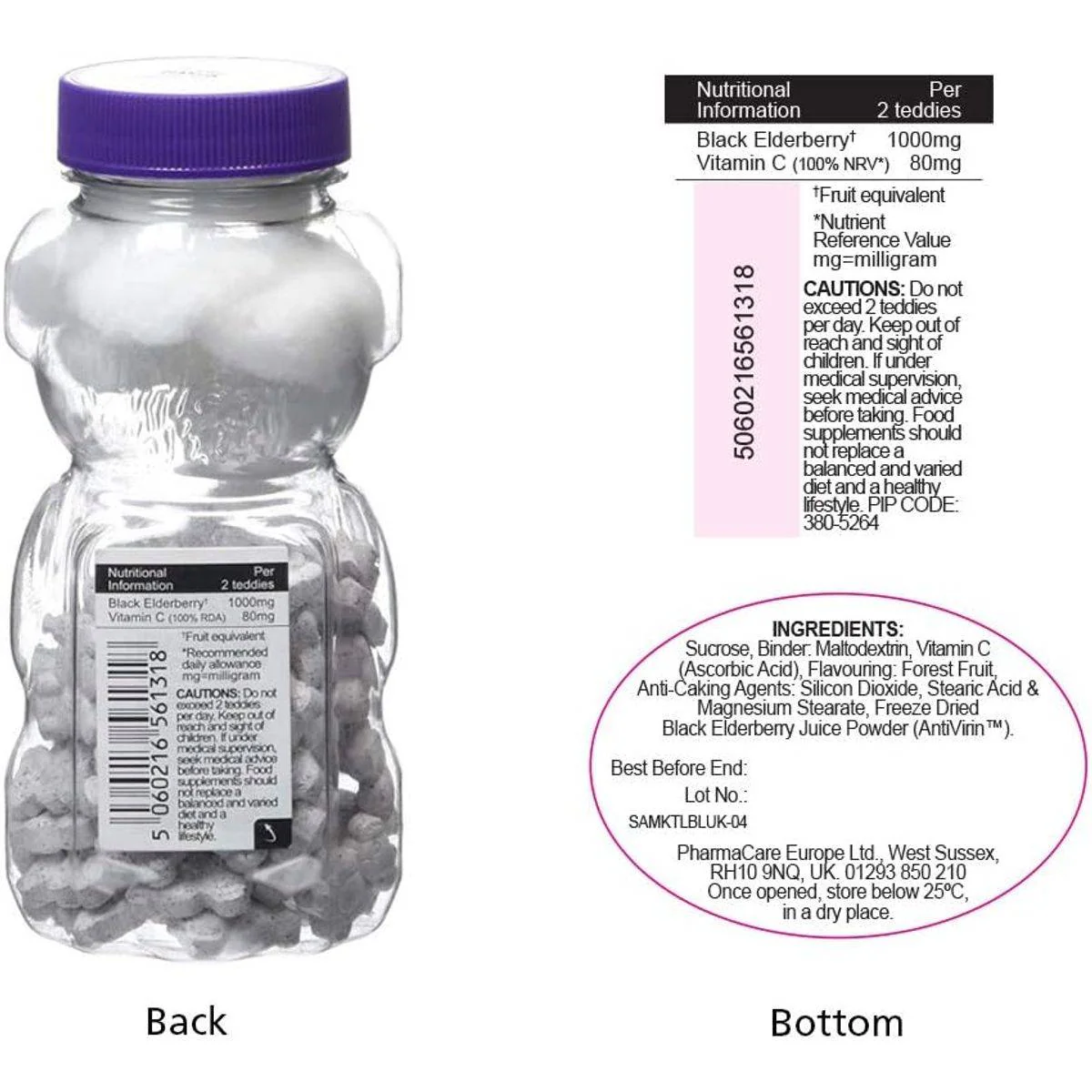 Sambucol Kids Teddies 60 Chewable Tablets - Image 3