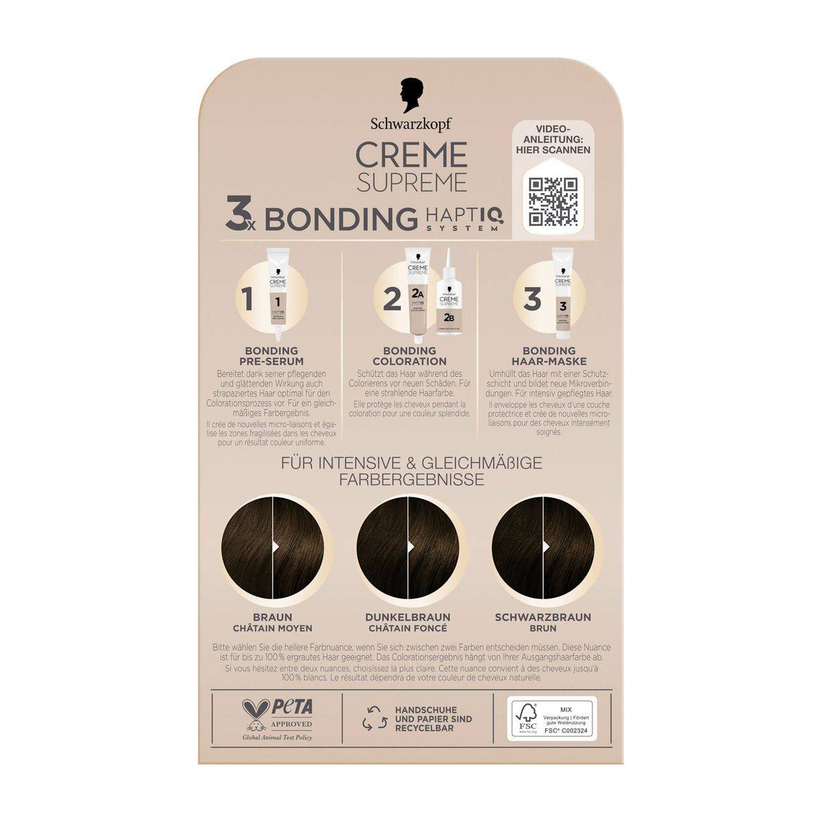 Schwarzkopf Creme Supreme Full Kit 4-0 - Image 2