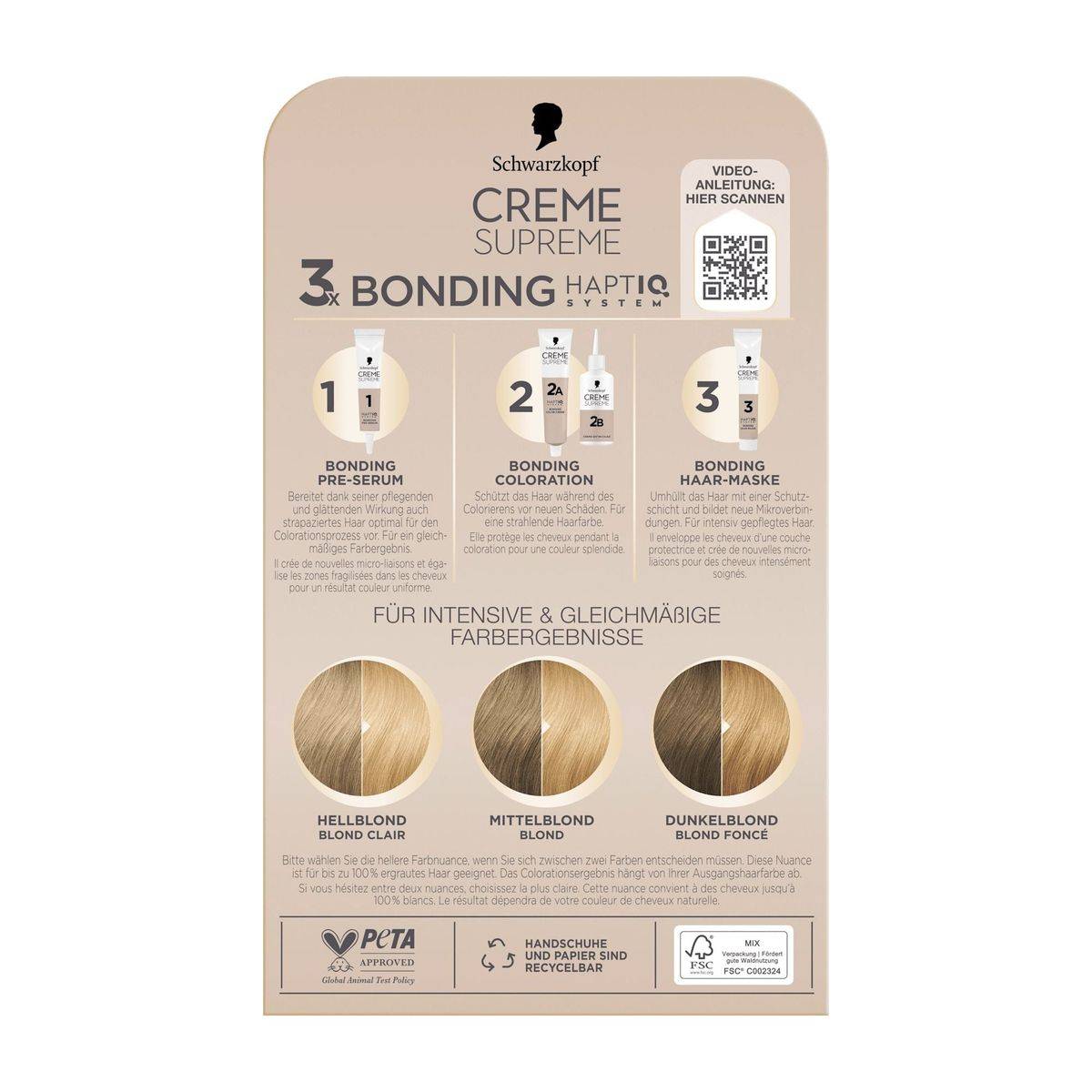 Schwarzkopf Creme Supreme Full Kit 9-0 - Image 2