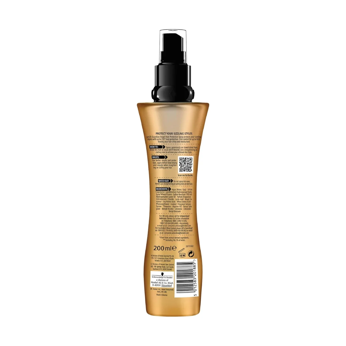 Schwarzkopf Got2B Guardian Angel Heat Protection Spray 200ml - Image 3