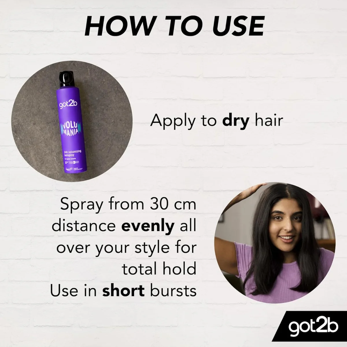 Schwarzkopf Got2B Volumaniac Hair Spray 300ml - Image 3