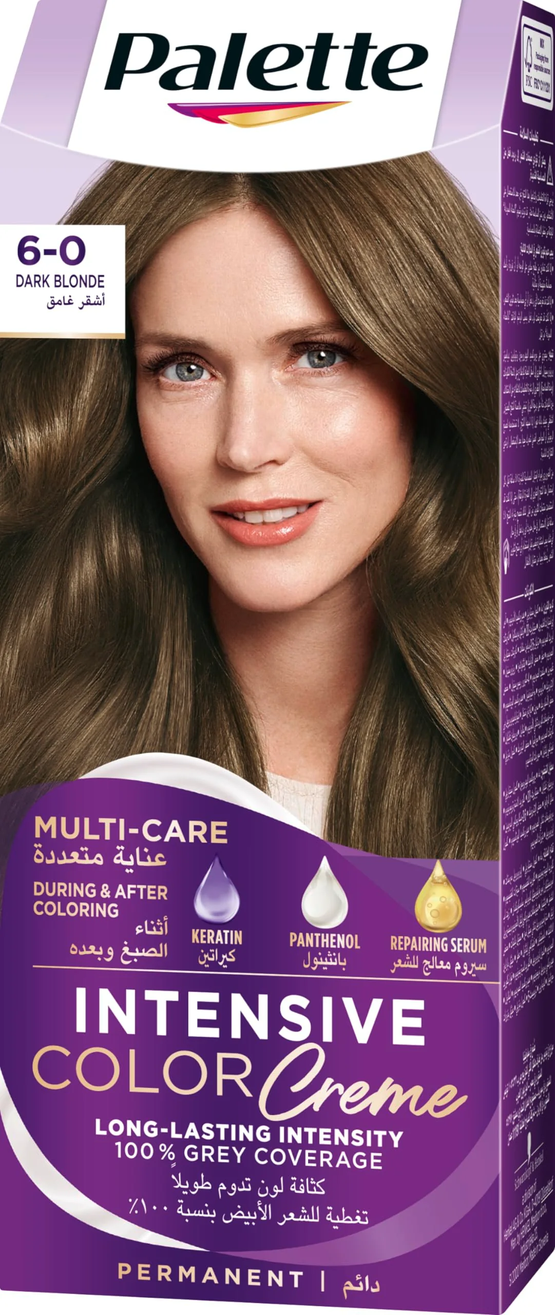 Schwarzkopf Palette Intensive Color Creme 6-0 Dark Blonde