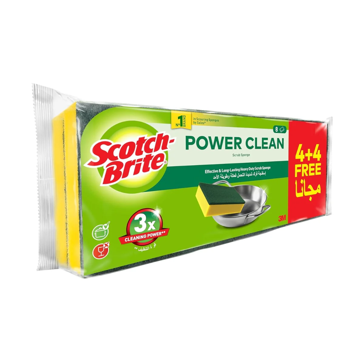 Scotch-Brite Scrub Sponge Classic 8 Packs - Image 2
