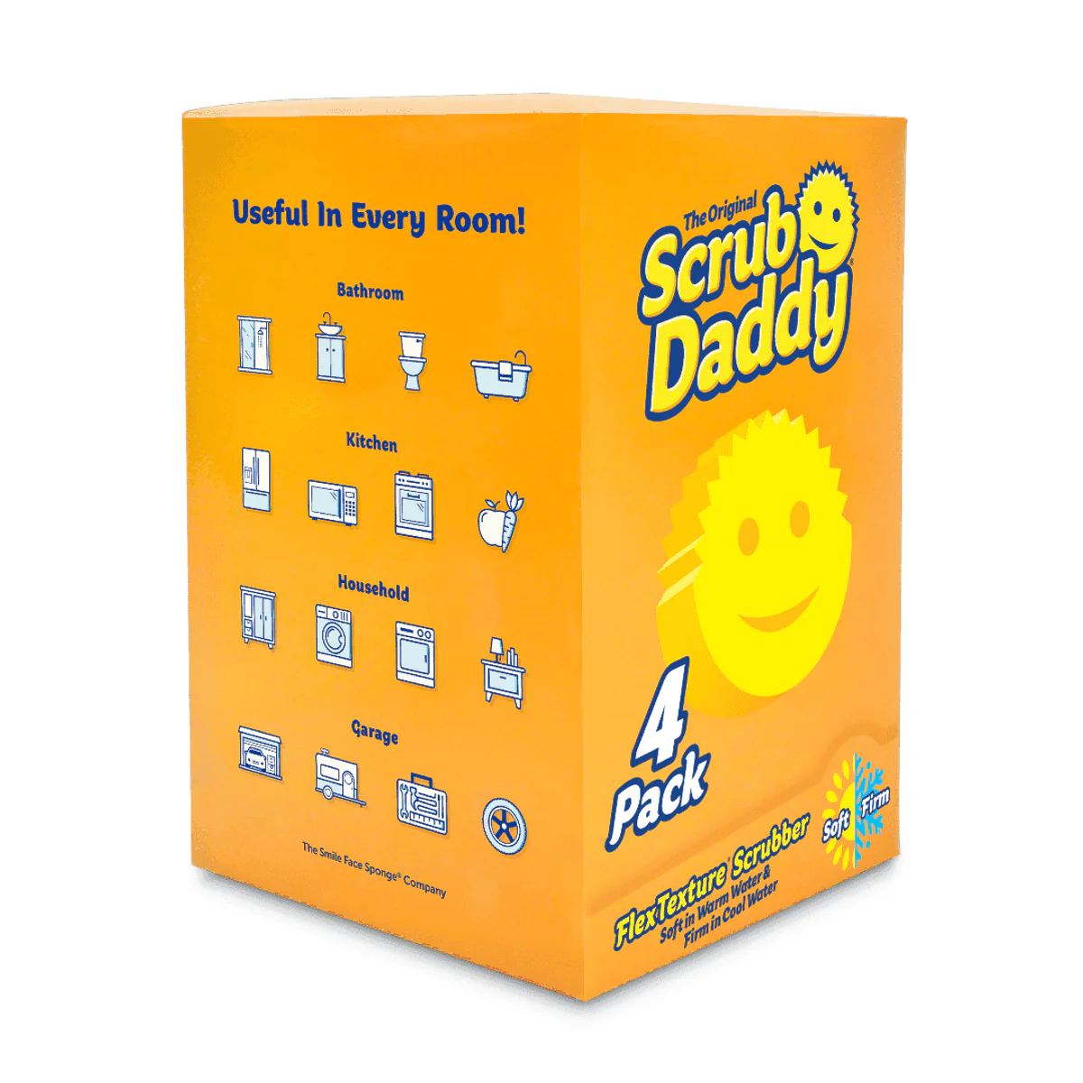 Scrub Daddy The Original Scrubber Yellow 4 Pack - Image 2