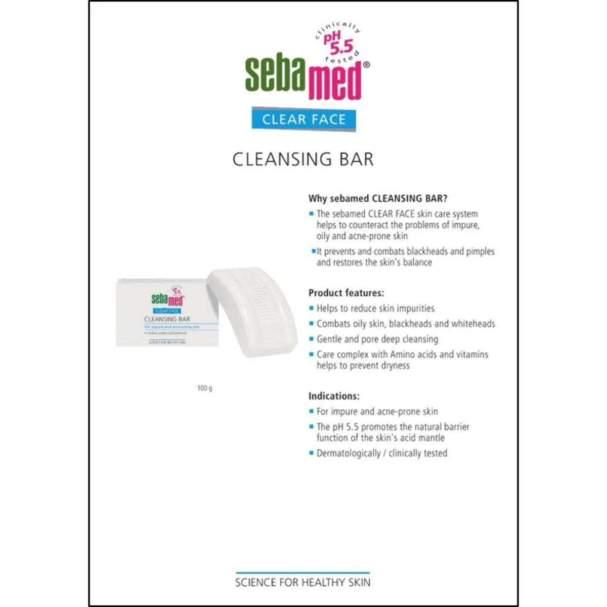 Sebamed Clear Face Cleansing Bar 150g - Image 3