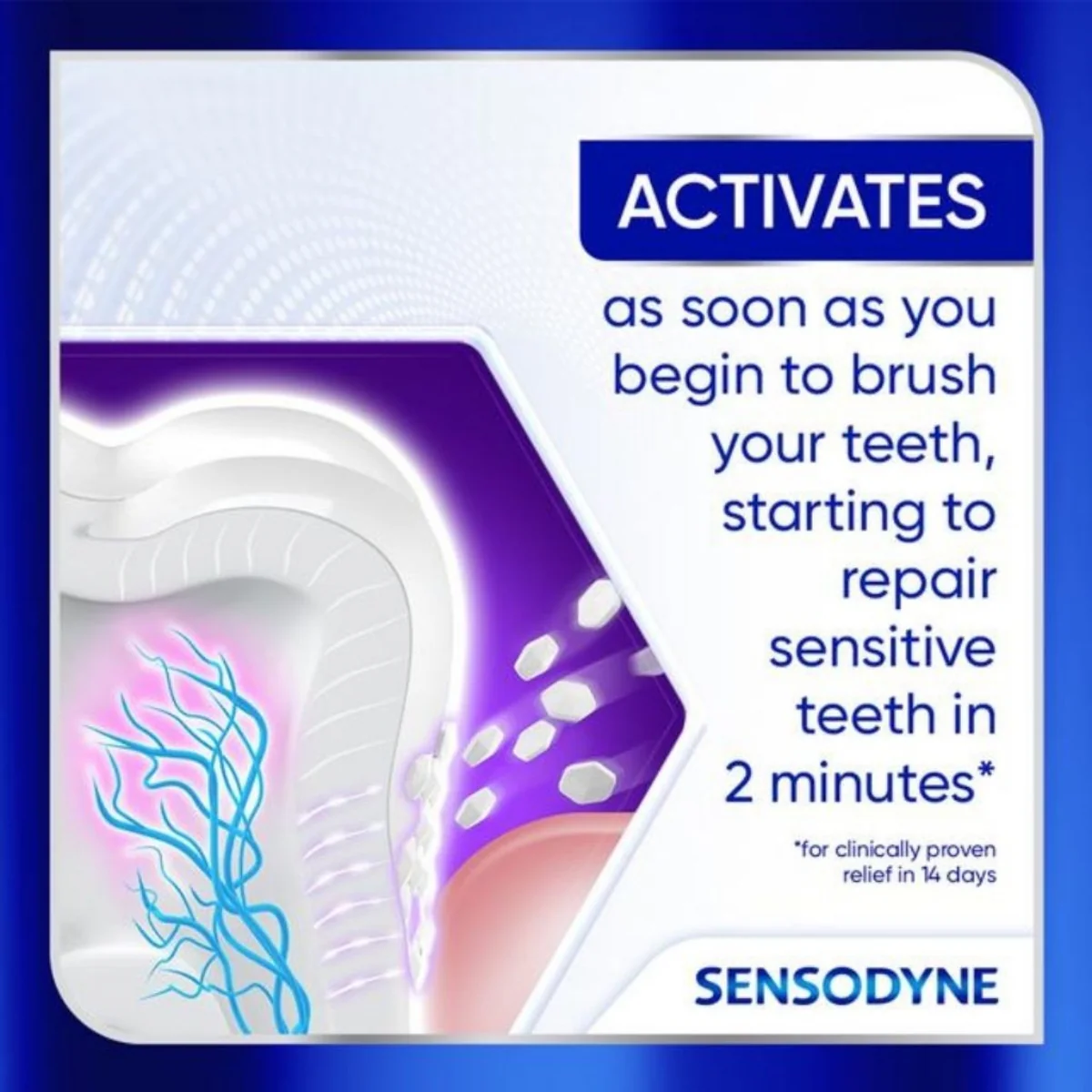 Sensodyne Toothpaste Clinical Repair Active White 75ml - Image 4