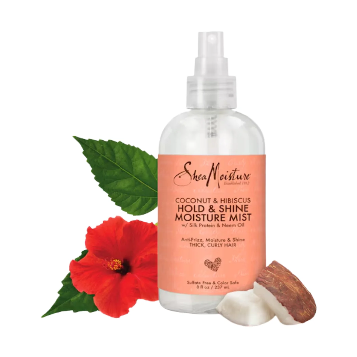 Shea Moisture Coconut & Hibiscus Hold & Shine Mist 237ml - Image 2