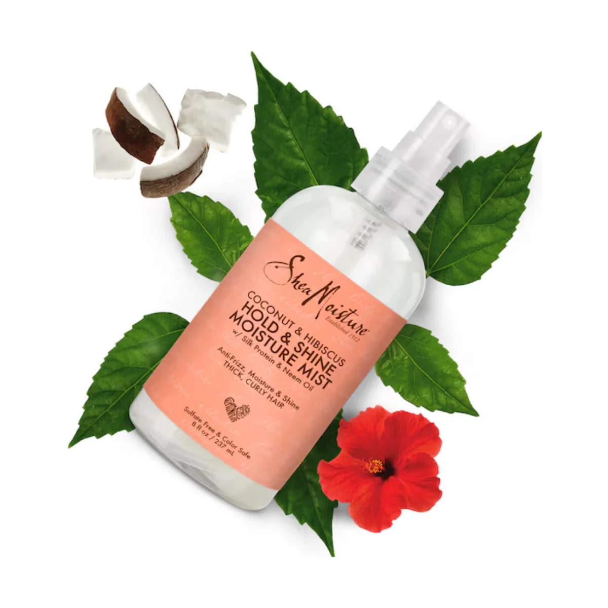 Shea Moisture Coconut & Hibiscus Hold & Shine Mist 237ml - Image 3