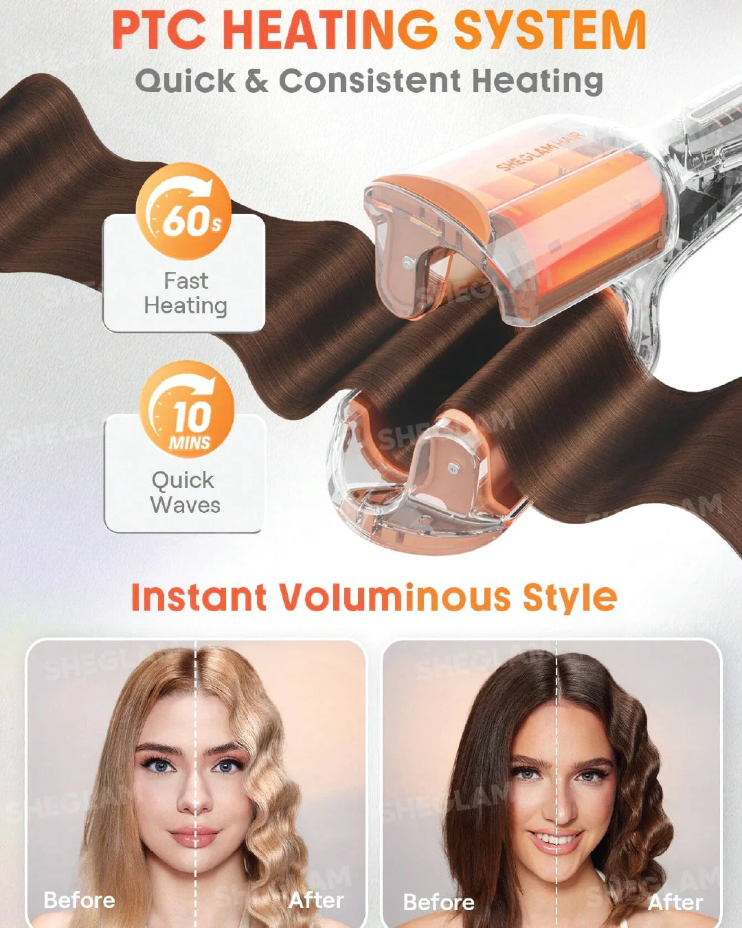 Sheglam Beach Babe Hair Waver 19mm - Image 4