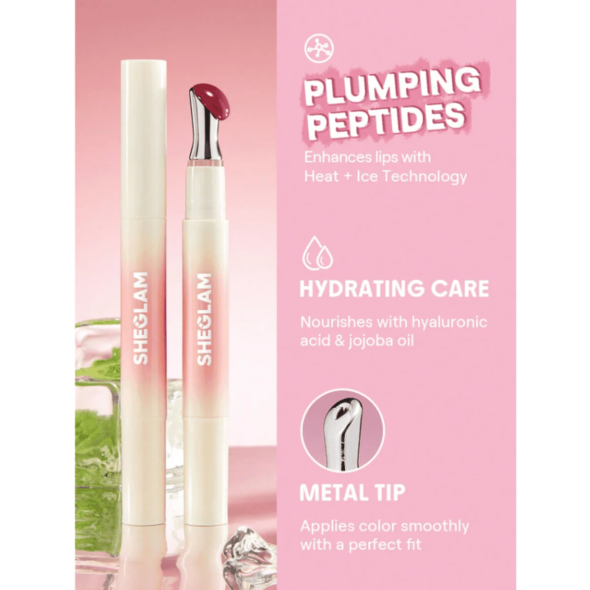 Sheglam Bold Booster Lip Plumper Berry Spritz 1.5g - Image 2