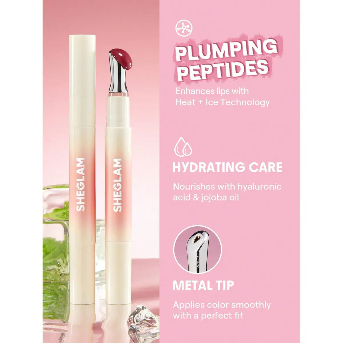 Sheglam Bold Booster Lip Plumper Honey Glaze 1.5g - Image 2