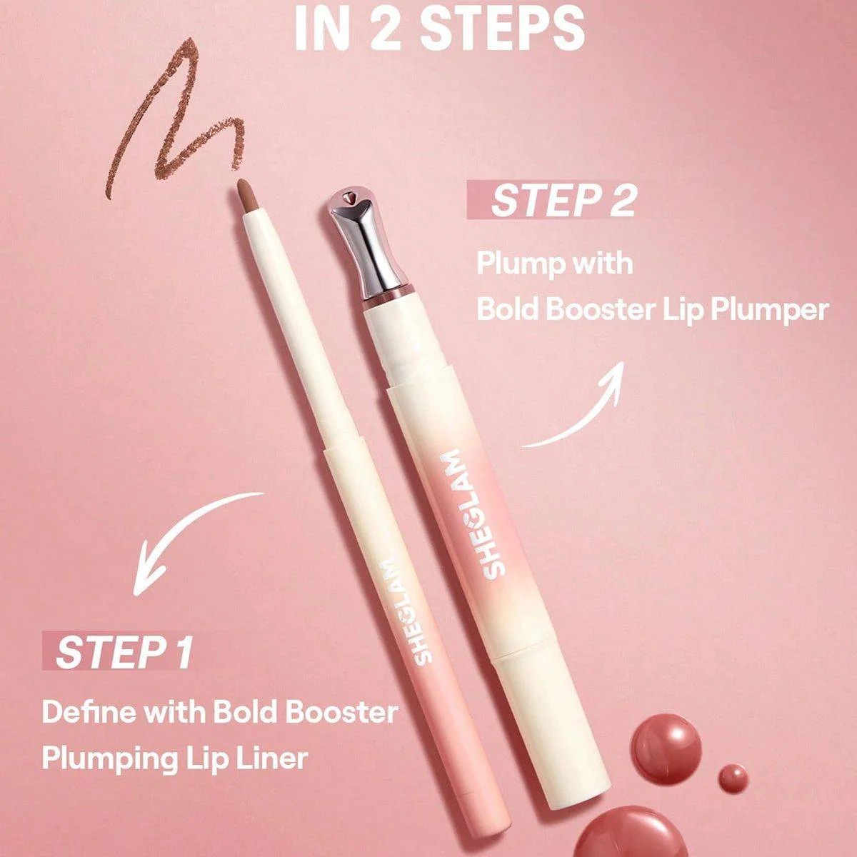 Sheglam Bold Booster Plumping Lip Liner Peach Please 0.20g - Image 4