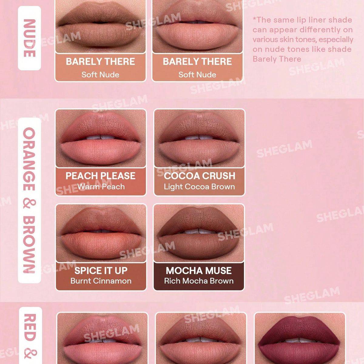 Sheglam Bold Booster Plumping Lip Liner Peach Please 0.20g - Image 6