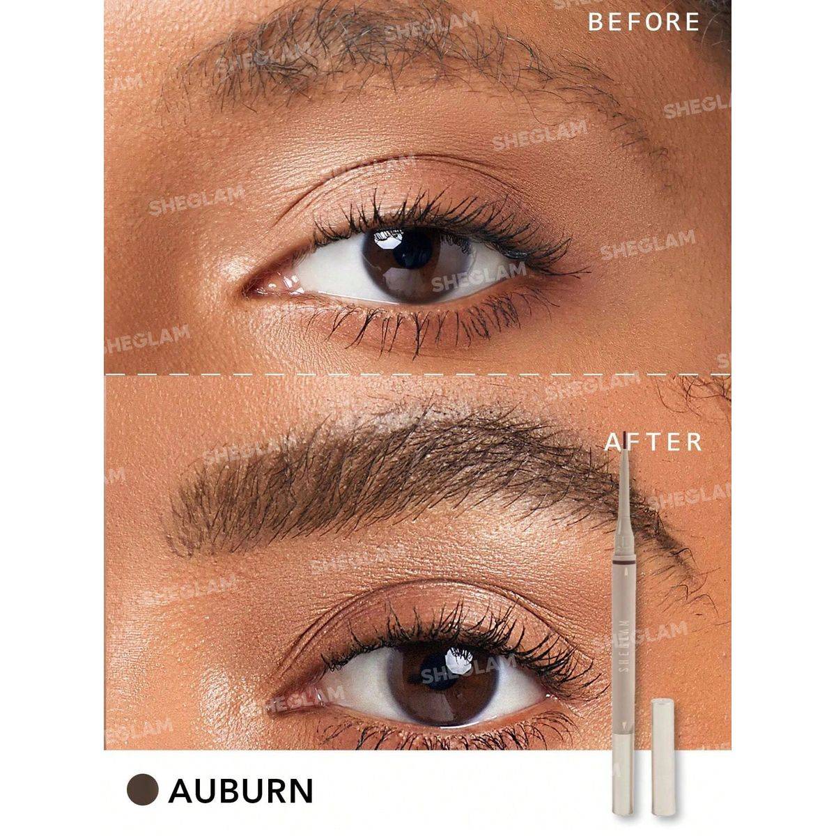 Sheglam Brows On Demand 2 In 1 Eyebrow Pencil Auburn 0.4g - Image 3
