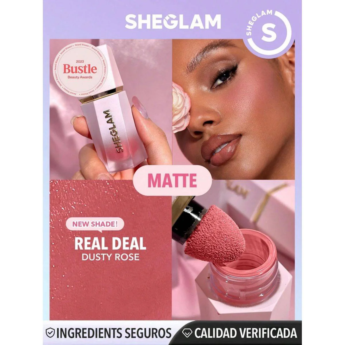 Sheglam Color Bloom Liquid Blush Matte Finish Real Deal 5.2ml - Image 2