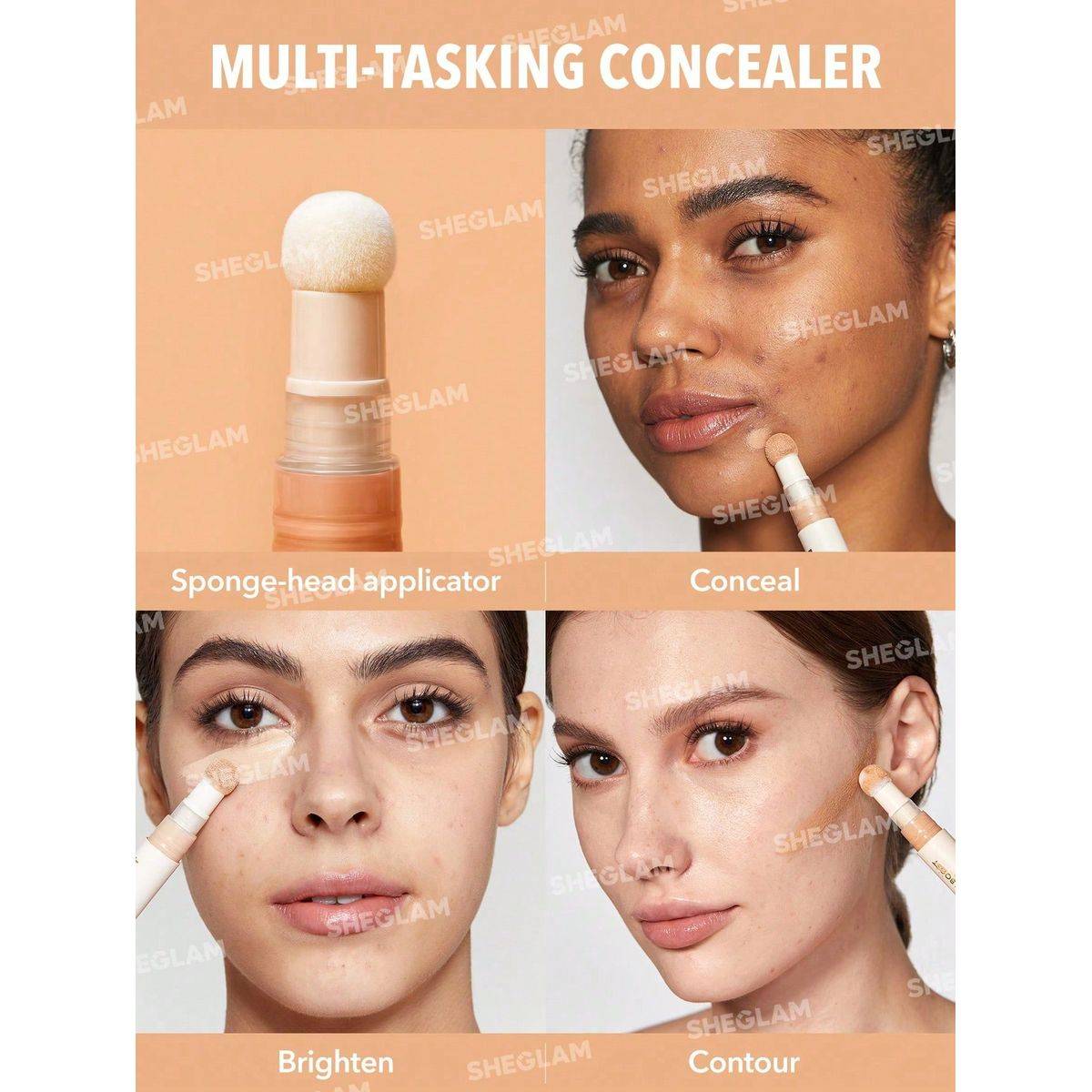 Sheglam Complexion Boost Concealer Golden 4.5g - Image 6