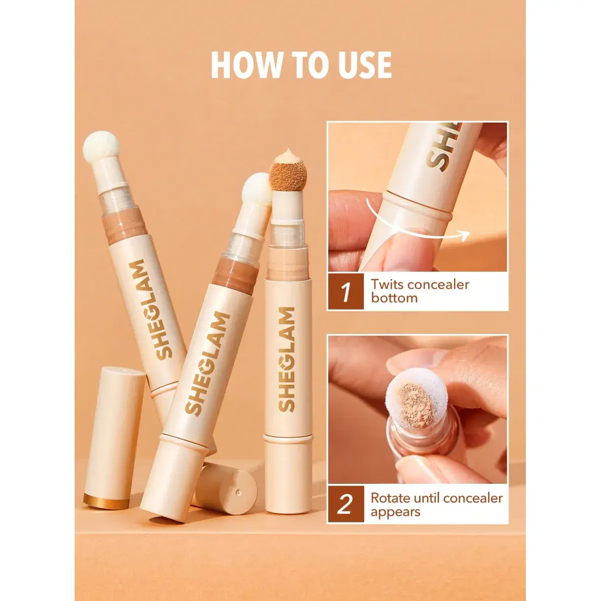 Sheglam Complexion Boost Concealer Honey 4.5g - Image 7