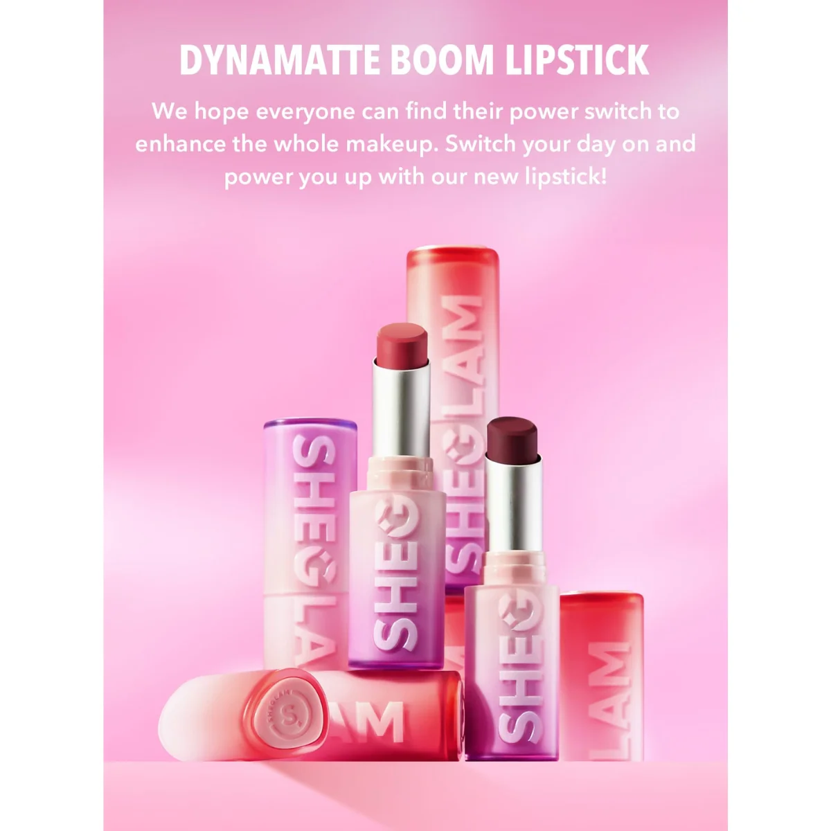 Sheglam Dynamatte Boom Long Lasting Matte Lipstick Bold Type 2.7g - Image 6