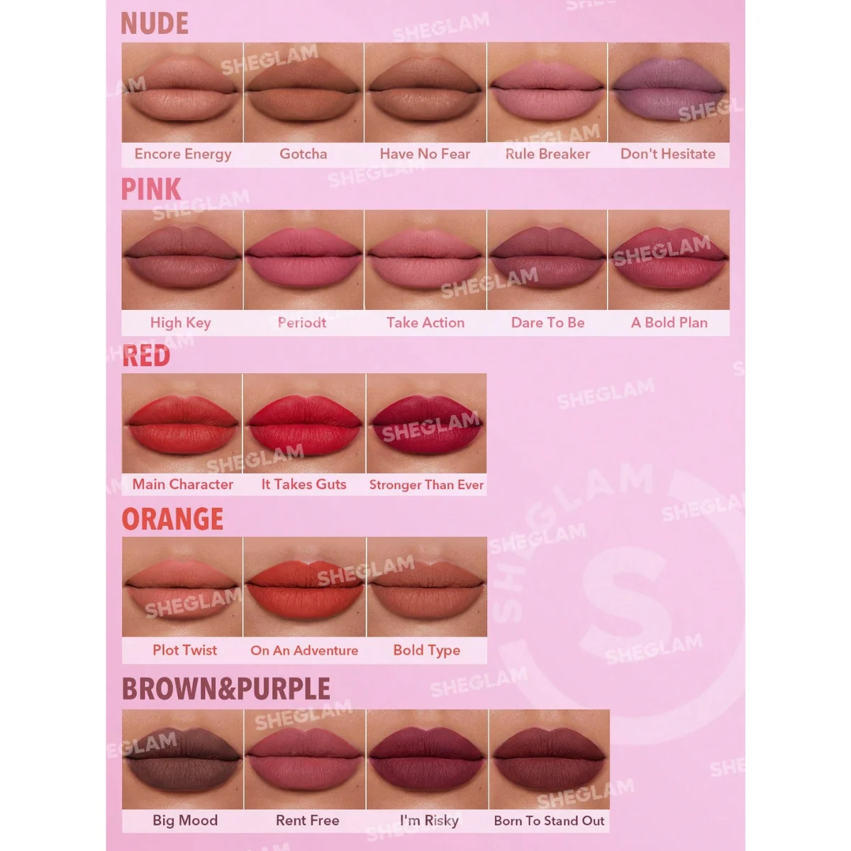 Sheglam Dynamatte Boom Long Lasting Matte Lipstick Have No Fear 2.7g - Image 4