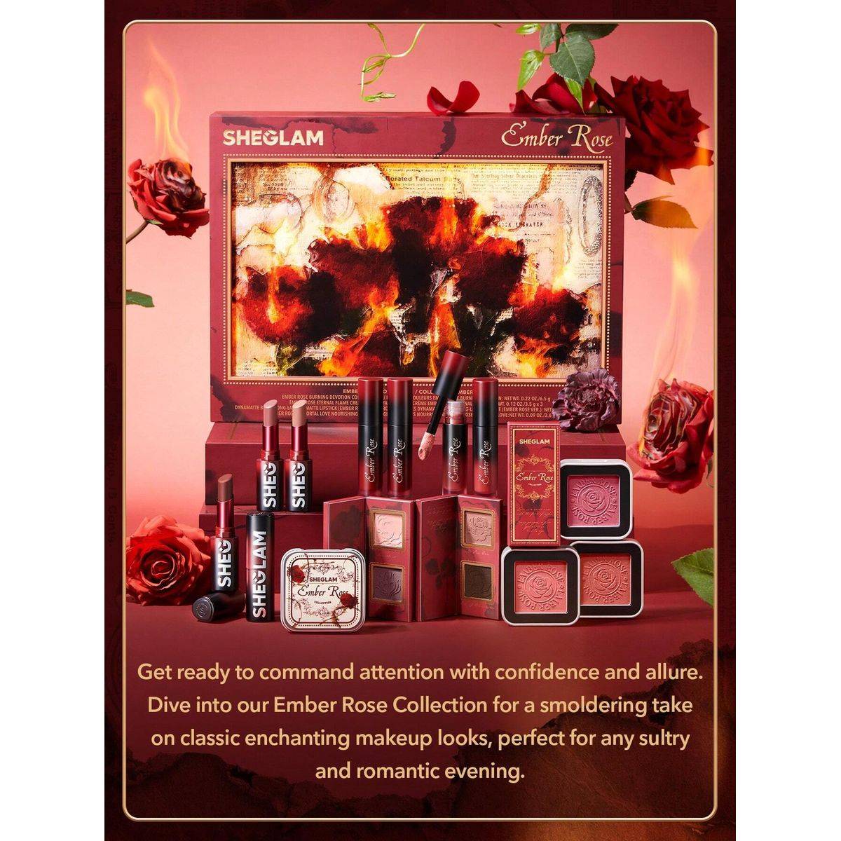 Sheglam Ember Rose Immortal Love Nourishing Lip Gloss Set 4pcs - Image 7