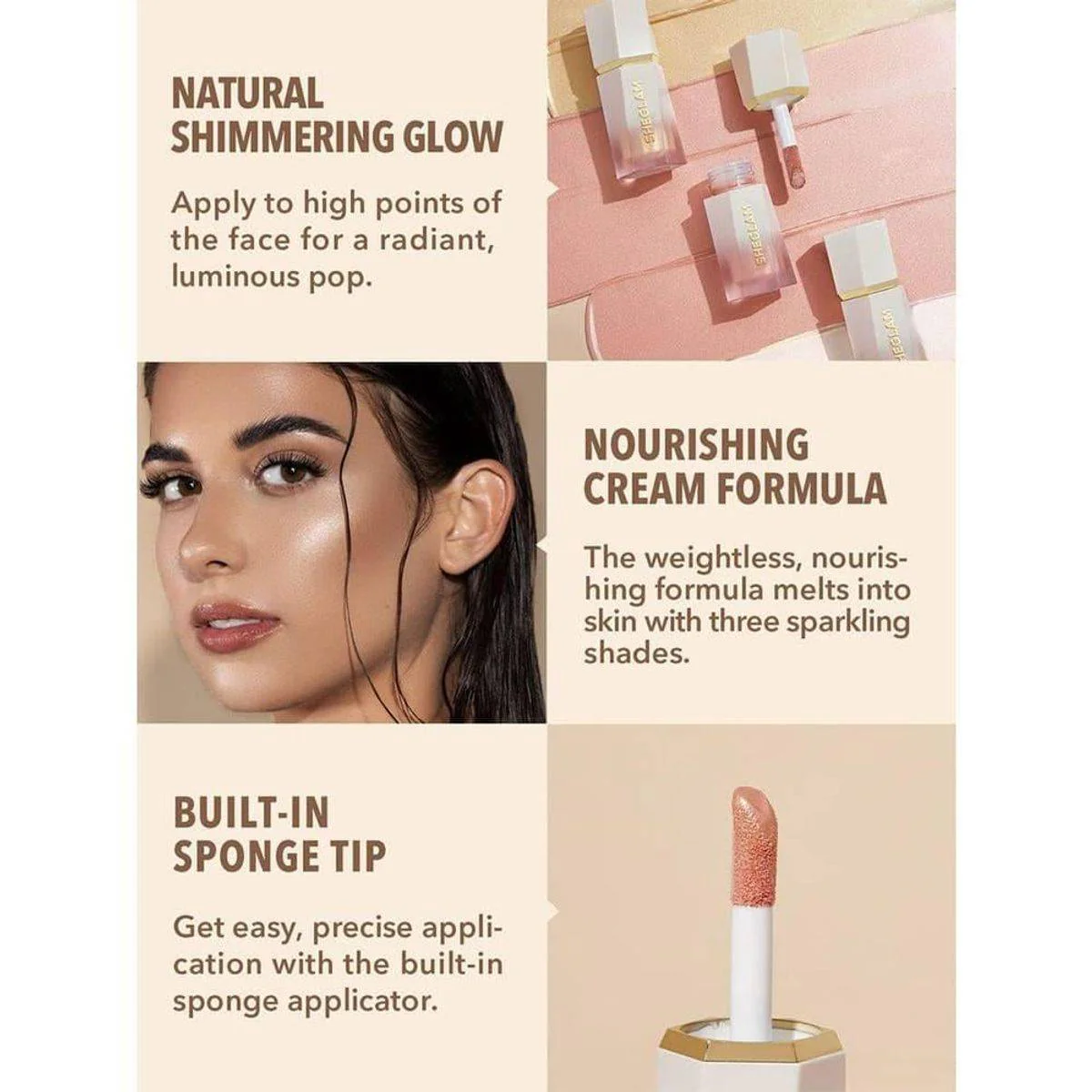 Sheglam Glow Bloom Liquid Highlighter Vanilla Frost 5.2ml - Image 4